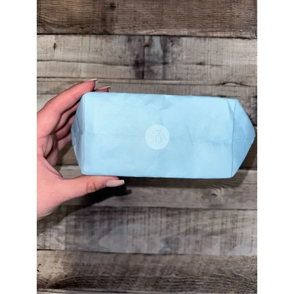 Drunk Elephant Recycled Natural Wood Travel Skincare Makeup Earth Friendly Bag